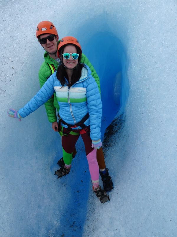 Hiking Across a Glacier